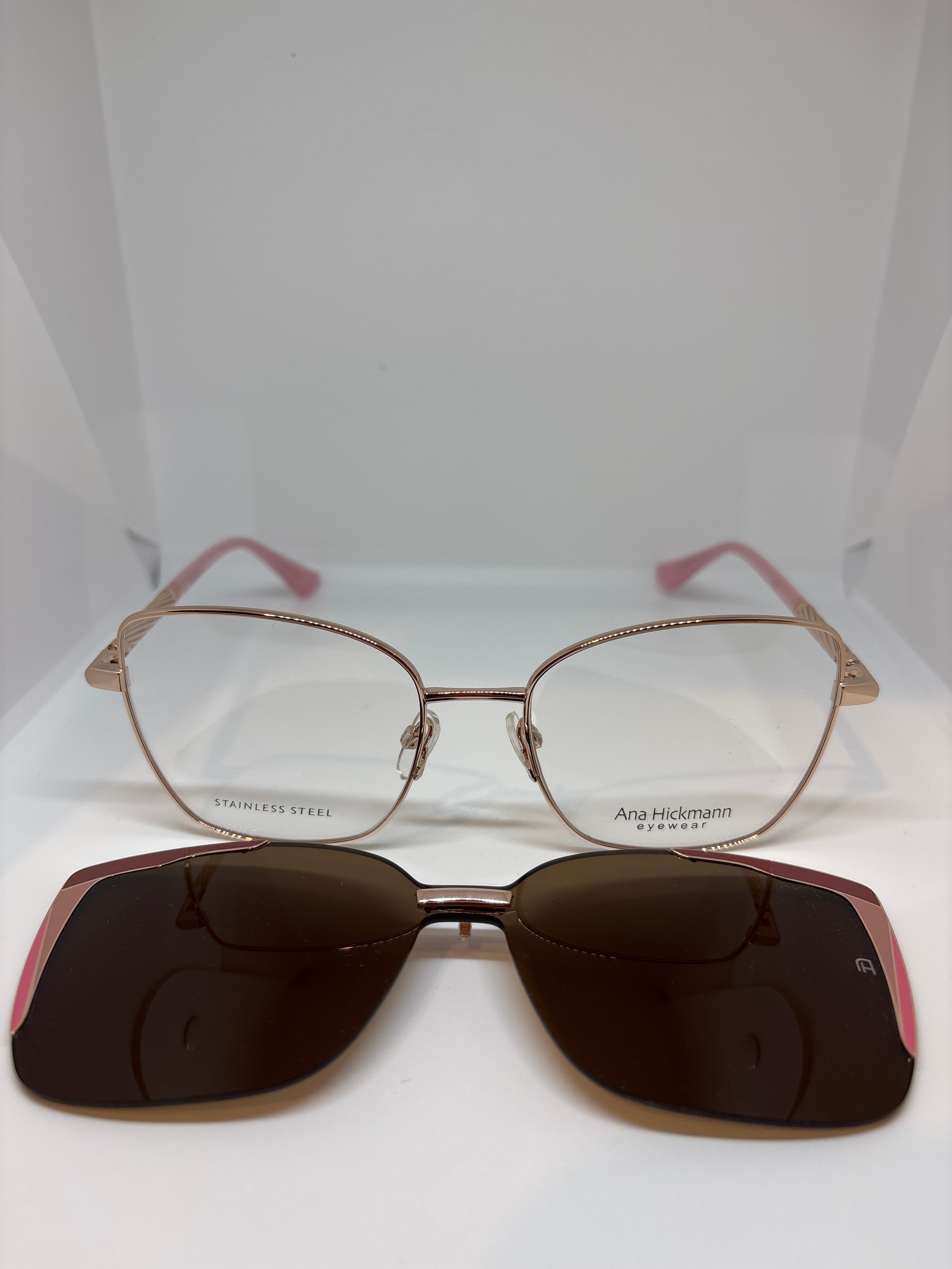 Armação Feminina Ana Hickmann Metal clipon Vivi 2 05A