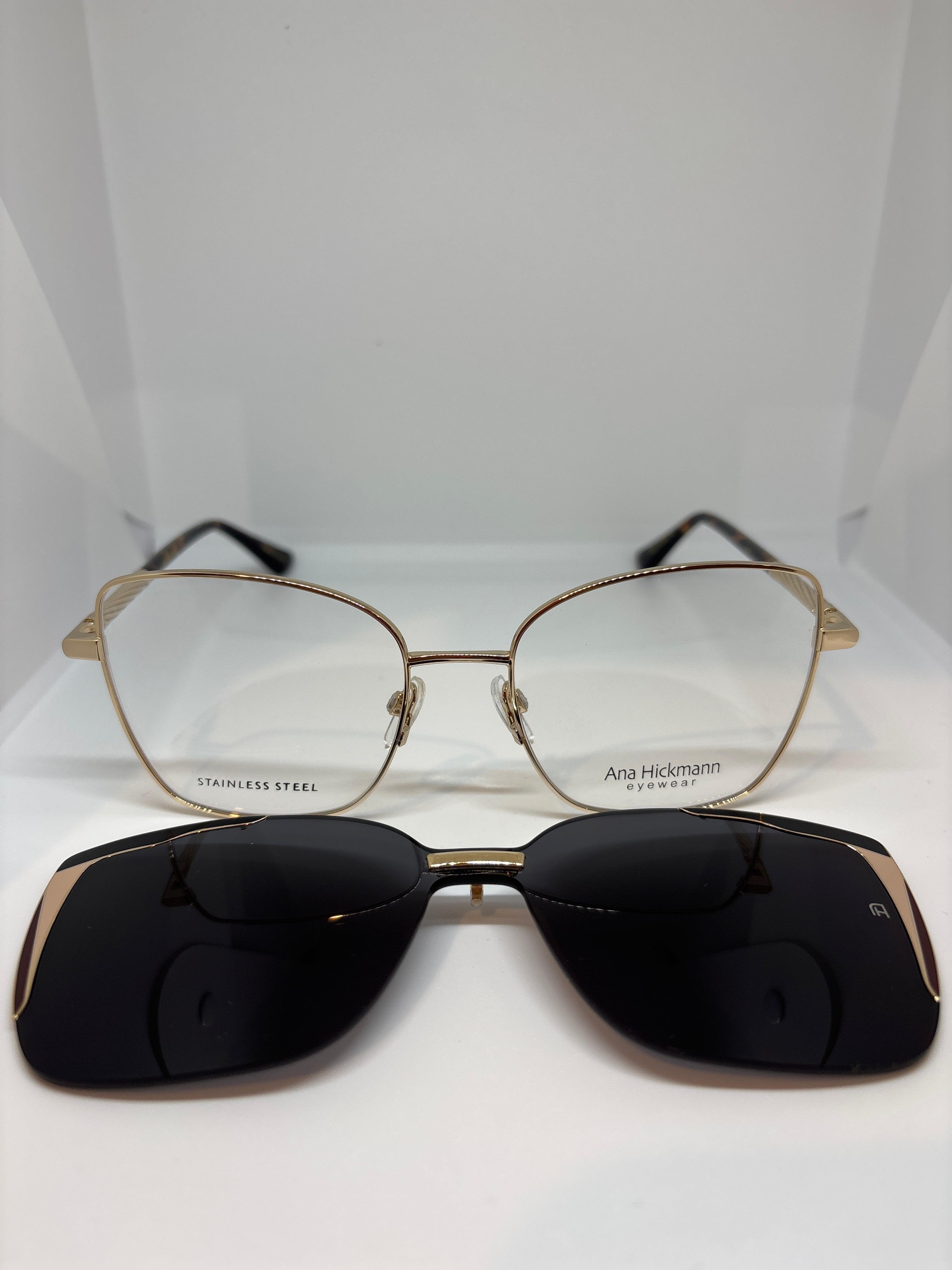 Armação Feminina Ana Hickmann Metal clipon Vivi 2 04A