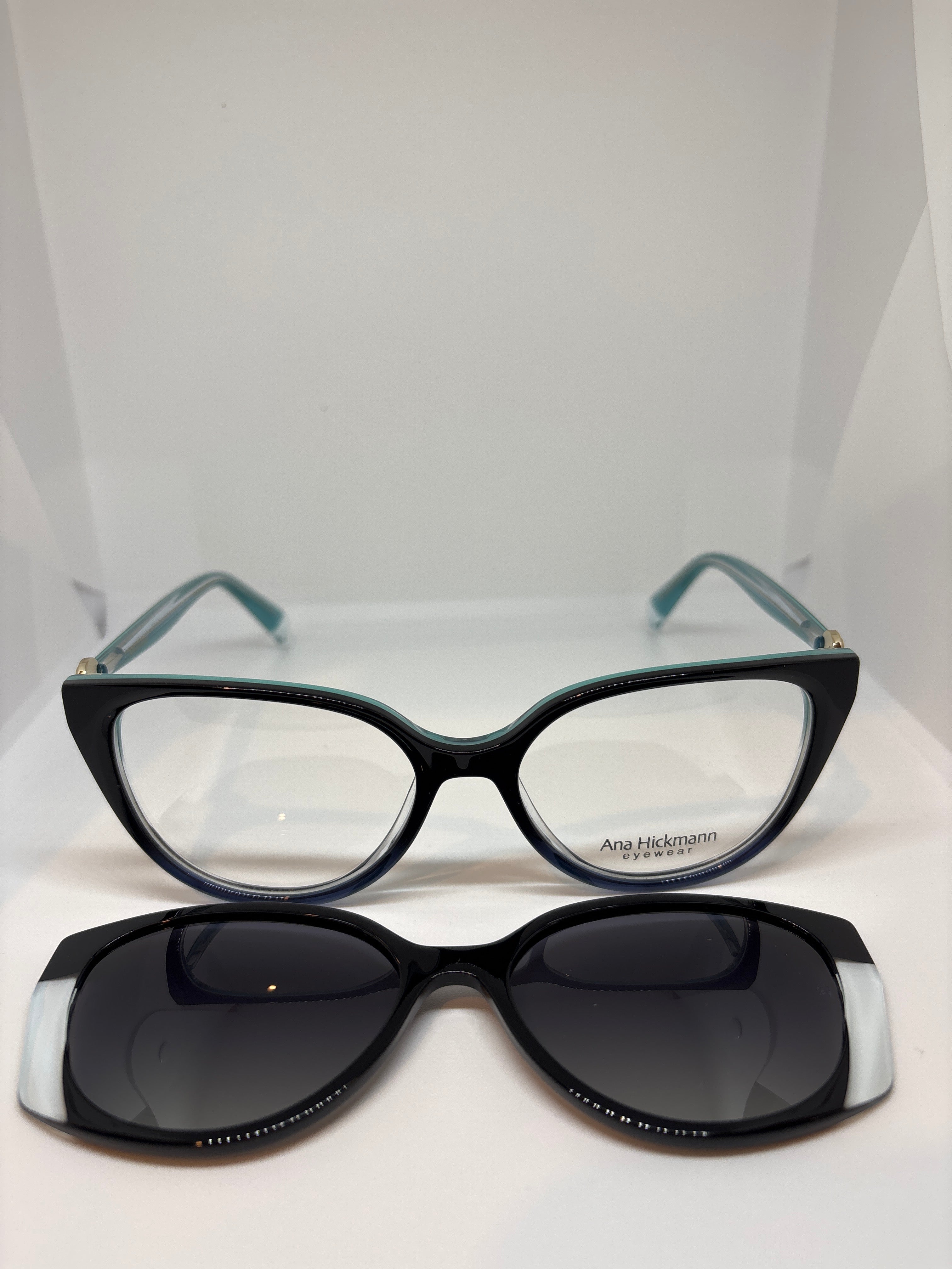 Armação Feminina Ana Hickmann Acetato clipon Vivi 6 A02