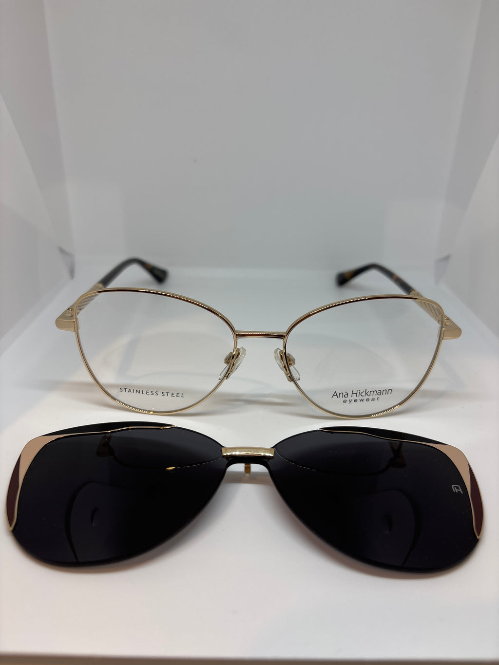 Armação Feminina Ana Hickmann Metal clipon Vivi 1 04A