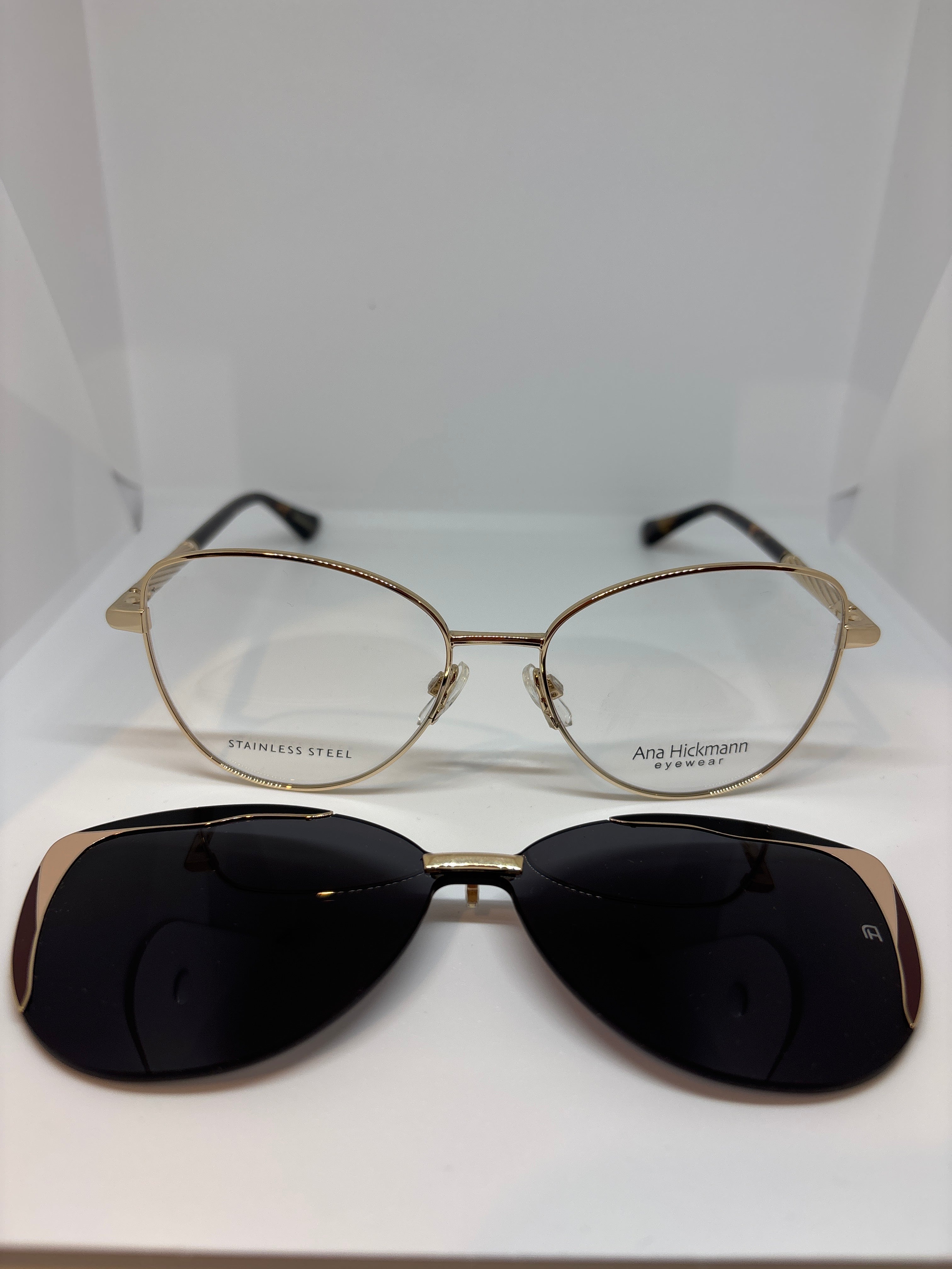 Armação Feminina Ana Hickmann Metal clipon Vivi 1 04A