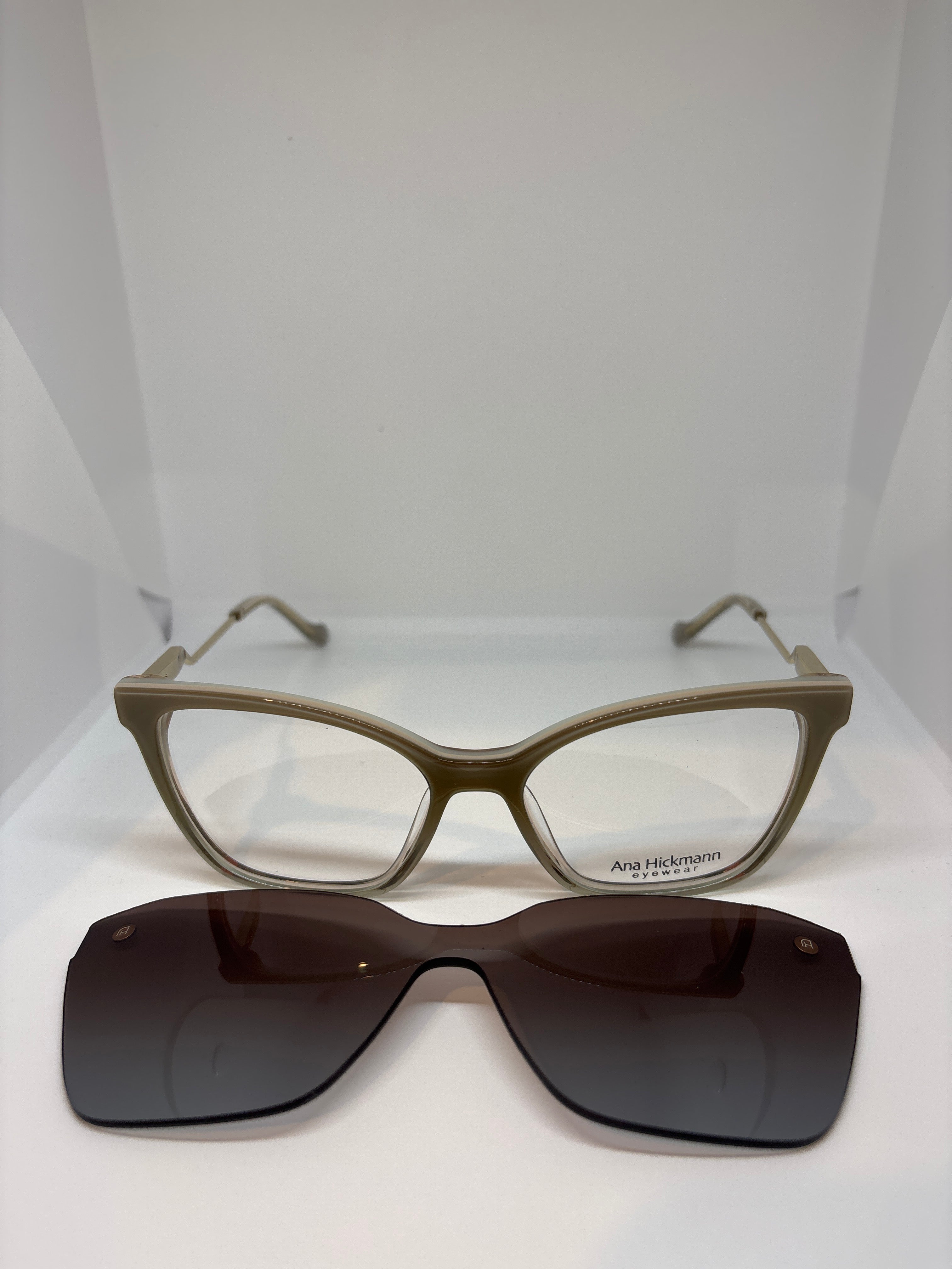 Armação Feminina Ana Hickmann Acetato clipon  Vivi 3 H03